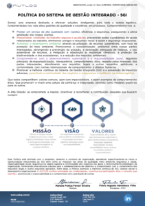 Política de Gestão Integrada Autlog 2024